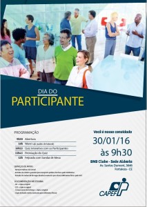 DIA DO PARTICIPANTE CAPEF 2016 - CARTAZ